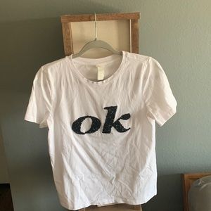Womens “OK” t shirt H&M